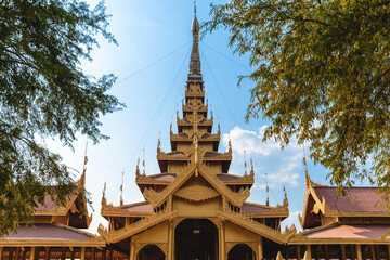 Naklejka premium entrance of Mandalay palace of Mandalay located at Myanmar Burma
