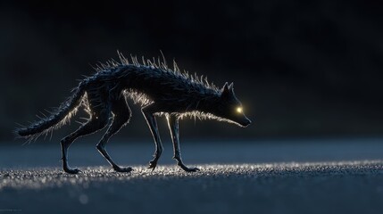 Chupacabra (Mexico/USA) - a nocturnal livestock vampire, often depicted as a strange reptilian or dog-like creature