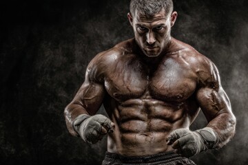 Obraz premium Testosterone increases aggression, modulating serotonin and cortisol levels.