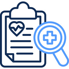 Obraz premium Medical Research line color icon