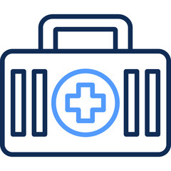 Obraz premium First Aid line color icon