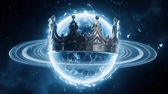 Cosmic Crown Planet Saturn Rings Galaxy Universe Royalty.