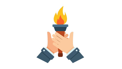 Symbol of passing the torch, representing mentorship and legacy