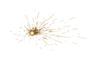 Spark Burst Explosion Isolated on Transparent Background Metal Spark Impact Effect Cut Out PNG