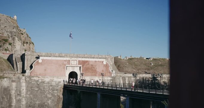 The old Venetian fortress of Corfu town  (Palaio Frourio), Corfu Ionian Island, Greece