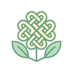 Celtic cross ornament vector