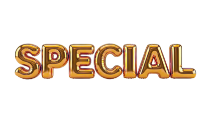 Golden "Special" Balloons