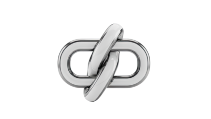 Interlocking Silver Chain Links