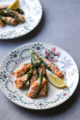 	ししとうの海老包み焼き