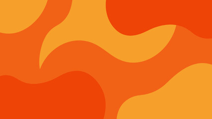 Vibrant orange and yellow abstract flame-like shapes background texture.