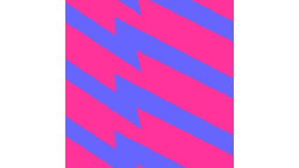 Fototapeta premium Pink Blue Zigzag Pattern Animation 
