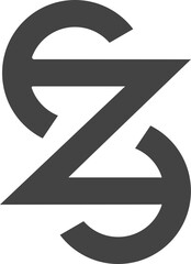 the logo is the monogram S and Z. Unique and elegant.