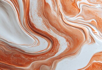 Abstract fluid acrylic painting