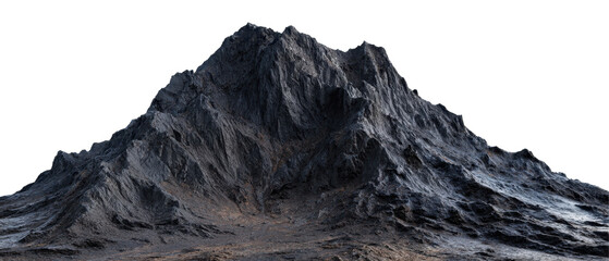 Detailed Landscape of Rocky Mountain Range