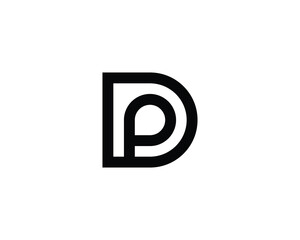 Obraz premium DP PD Logo Design