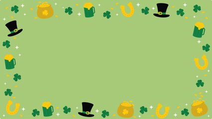 Patrick day wallpaper frame