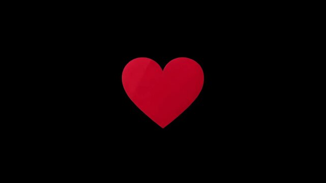 A large red heart symbol on a black and white background, representing love and Valentine's Day