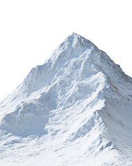 Illustration of a Snowy Mountain Peak