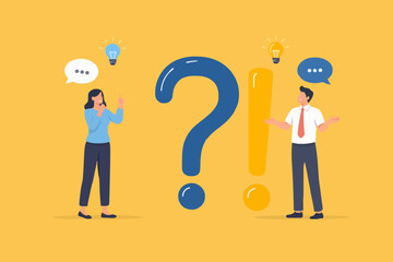 People with questions and ideas