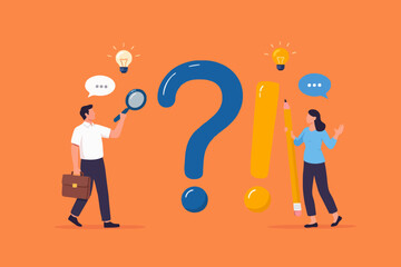 People with questions and ideas