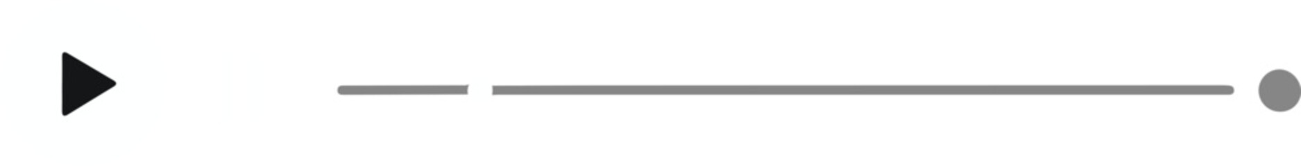 Obraz premium Play Button and Progress Bar