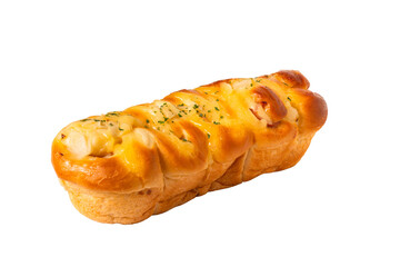 delicious homemade bread isolated on white background including clipping path