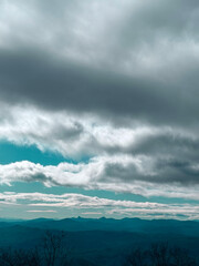 Fototapeta premium NC Blowing Rock Vista with Cloud Scape V1 2025