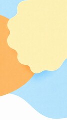 Soft Pastel Abstract Color Shapes Background