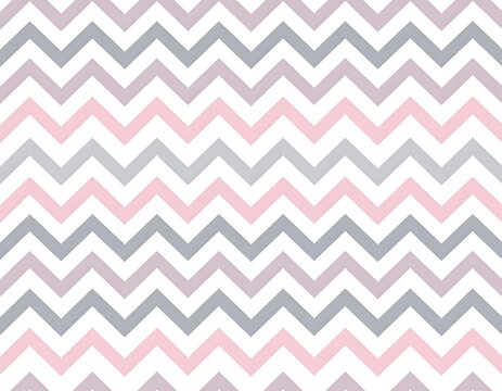 Seamless zig-zag pattern with shades of pink, grey, and lavender