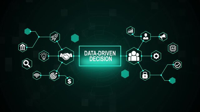 Data-Driven Decision Making and Business Intelligence Strategy Concept