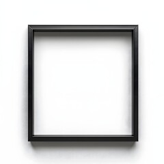 white photo frame on a wall