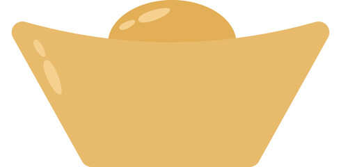 Traditional Chinese Gold Ingot Symbol of Wealth