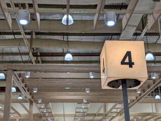 Warehouse aisle number markers for management and navigation