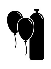 Obraz premium Balloon Gas Cylinder Icon