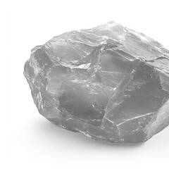 Obraz premium crushed ice isolated on white