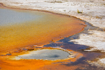 Rainbow Pool at Yellowstone National Park