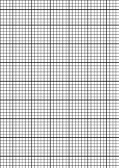 Graph paper template featuring a grid pattern for technical drawing, engineering, and mathematics for educational stationery and digital notebook pages.