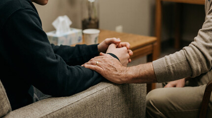 Healer Offers Comforting Support During a Private Counseling Session, Emphasizing Empathy and Connection in Therapy