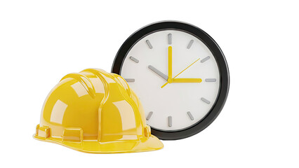 Hard Hat and Clock