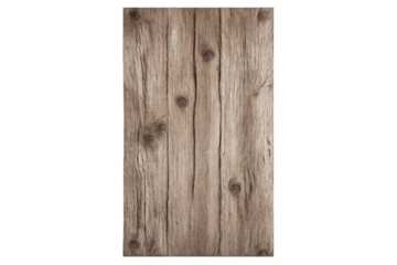 Rustic wooden planks background with natural texture, aged timber showing knots and grain, isolated on transparent