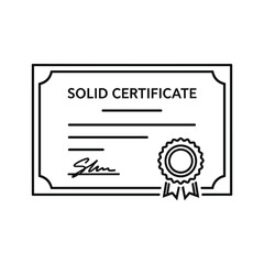 Certificate Vector Illustration