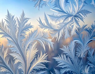 Frosted Glass Dendrite Minimal Background
