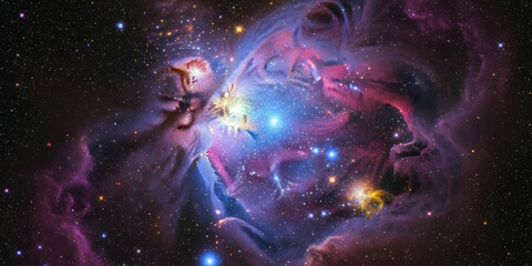 Nebula cosmos universe background astronomy outer space galaxy glowing cloud