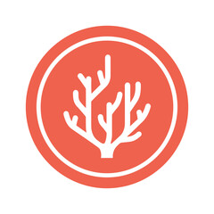 Obraz premium Coral Icon Design