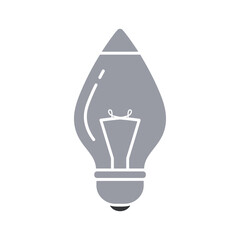 Light Bulb Icon Vector Illustration