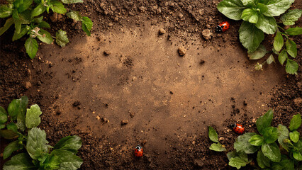 Mysterious Jungle Ground Frame with Central Dirt Space