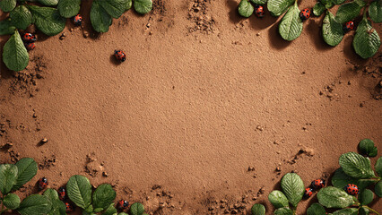 Mysterious Jungle Ground Frame with Central Dirt Space