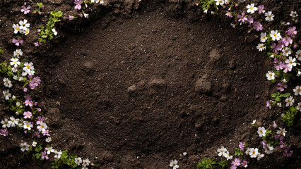 Mysterious Jungle Ground Frame with Central Dirt Space