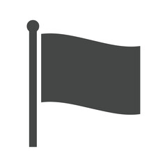 Simple Black Flag Illustration