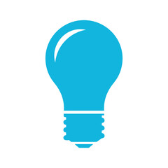Blue Lightbulb Icon